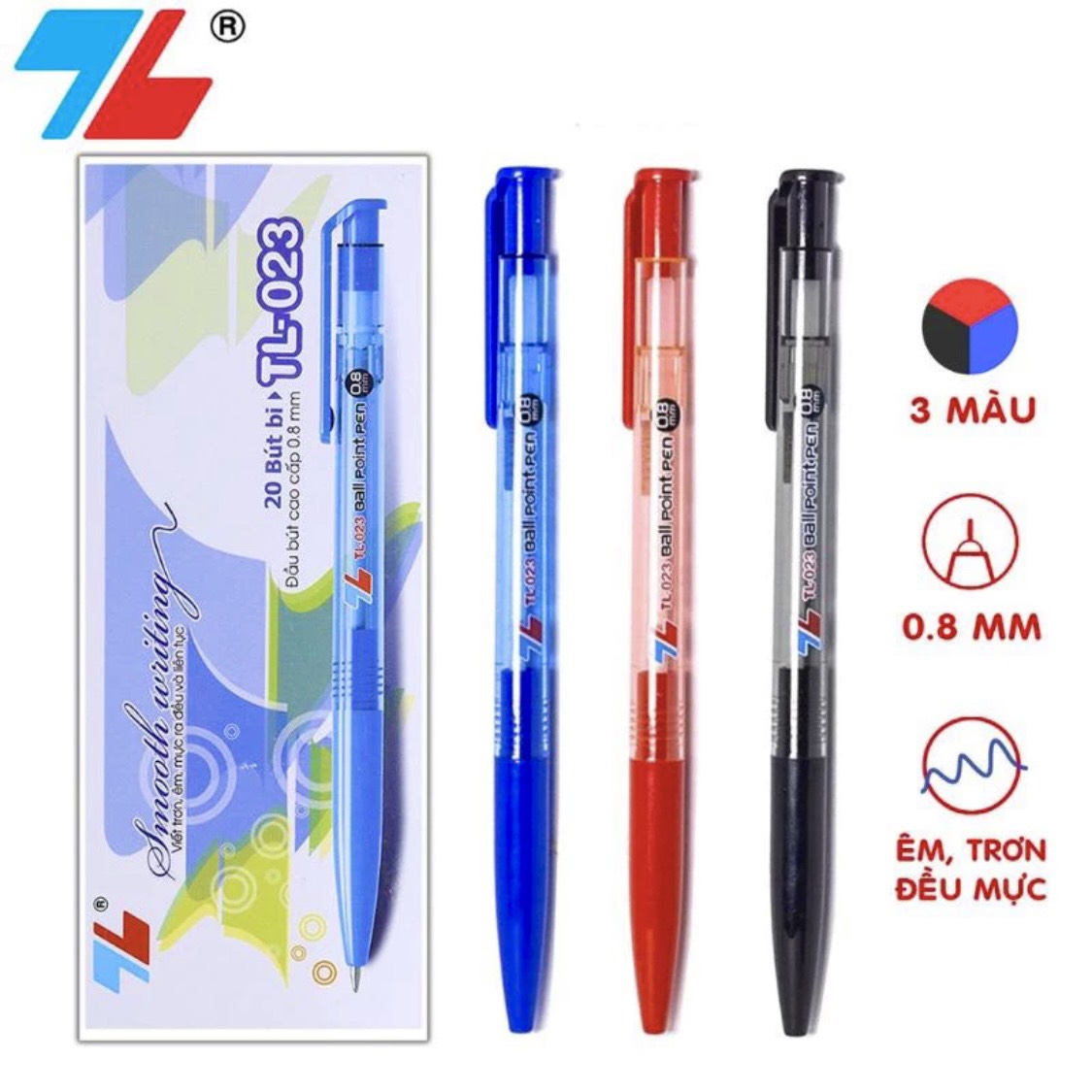 Hộp 20 bút bi Thiên Long TL-023