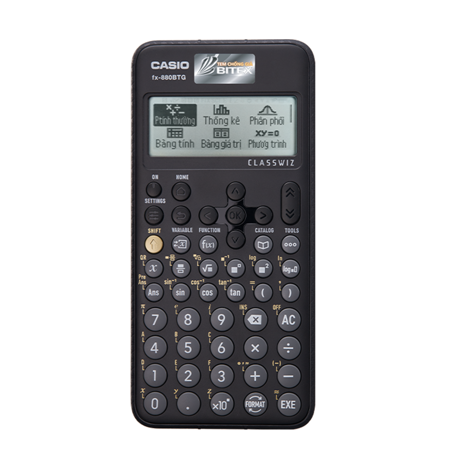 Máy tính Casio Fx-880BTG- Màu đen