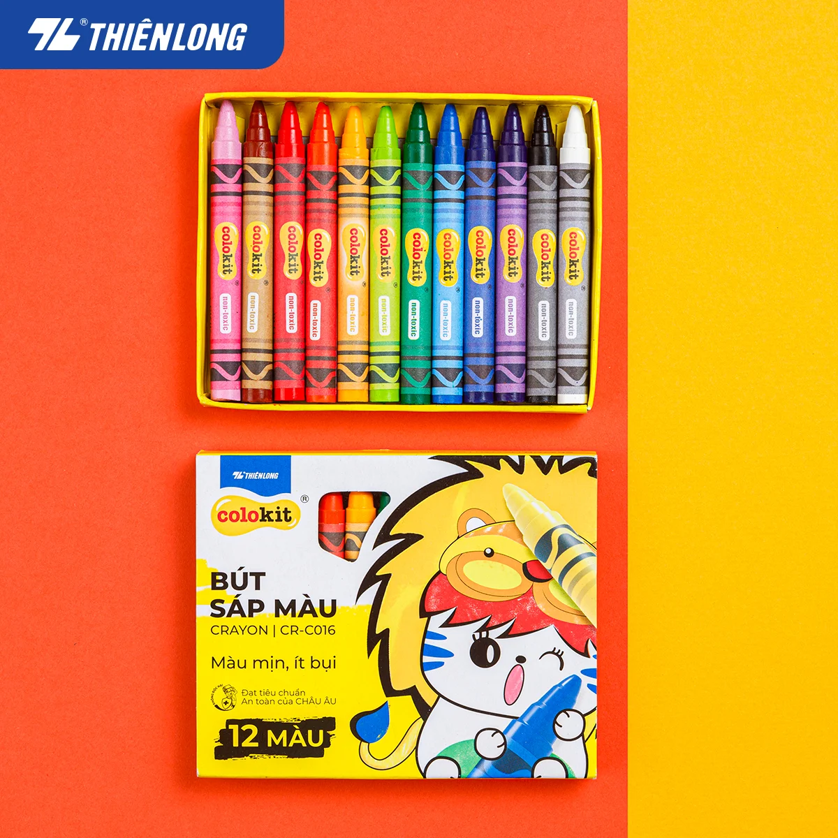 Sáp 10 màu Colokit CR-C015 Thiên Long