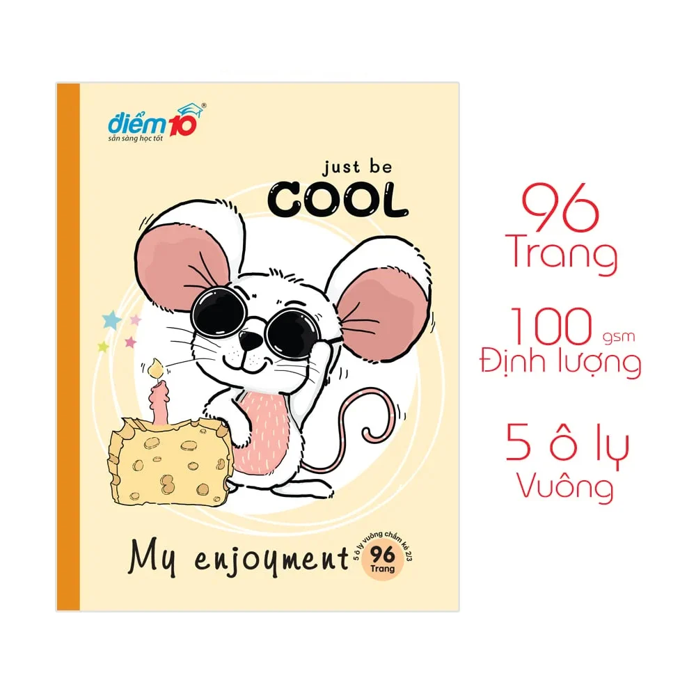 Tập học sinh Thiên Long Điểm 10 96tr 100gsm 5ôly - hình ngẫu nhiên