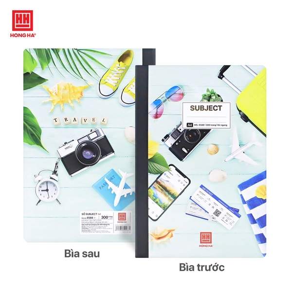 Tập sinh viên 300 trang Hồng Hà Định lượng 58g/m2- Mẫu ngẫu nhiên