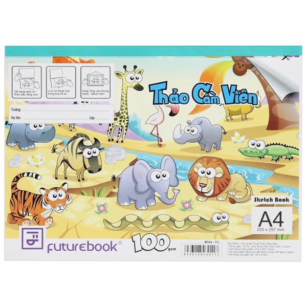 Tập vẽ mĩ thuật FutureBook A4 100gsm - 20 tờ