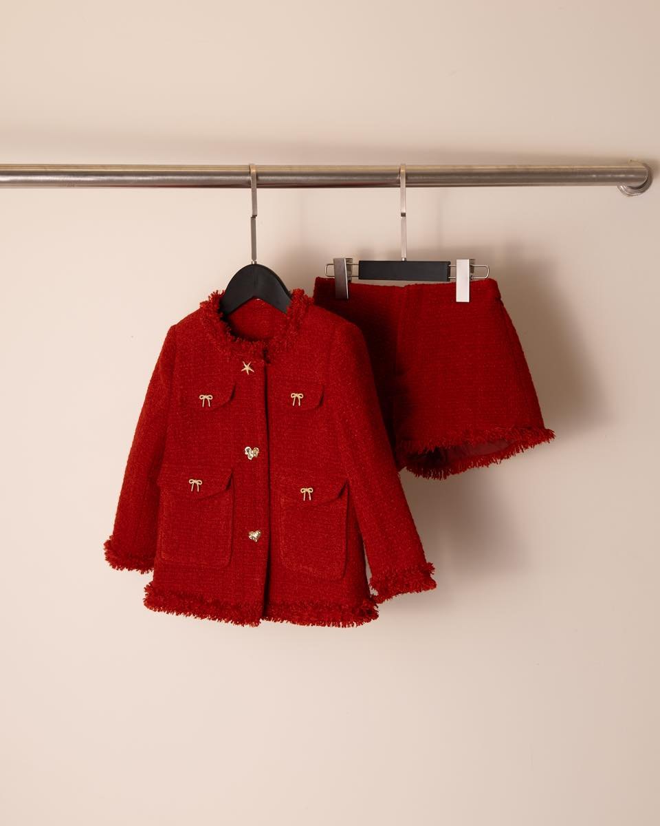 Set Tweed đỏ