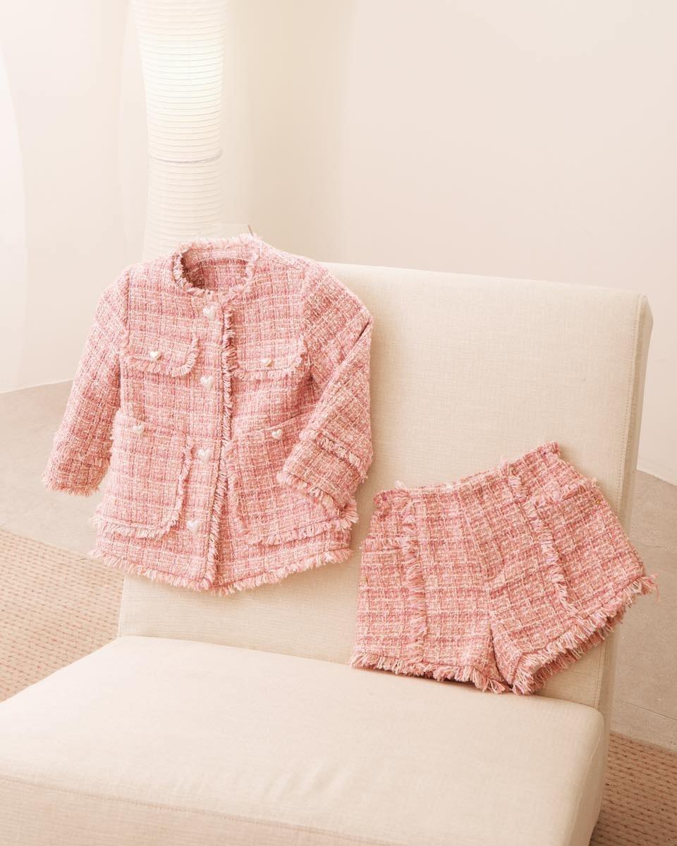 Set Tweed hồng