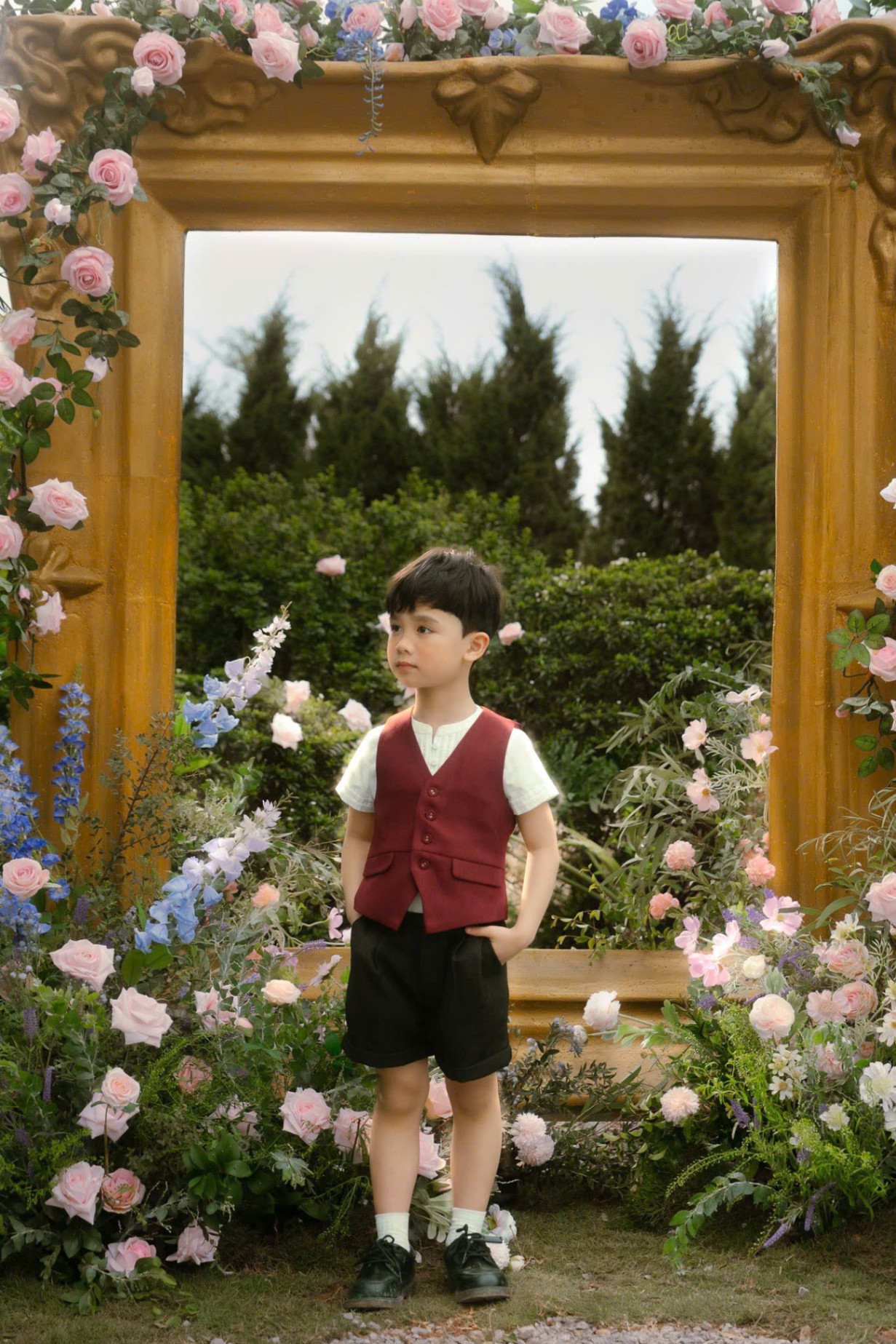 Quần short suit