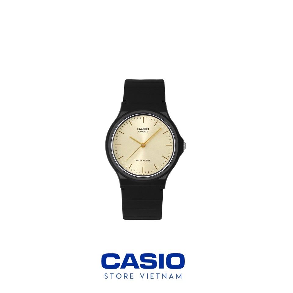 Đồng hồ Nam Casio MQ24-9E, đồng hồ chính hãng, mặt trắng gạch ánh vàng