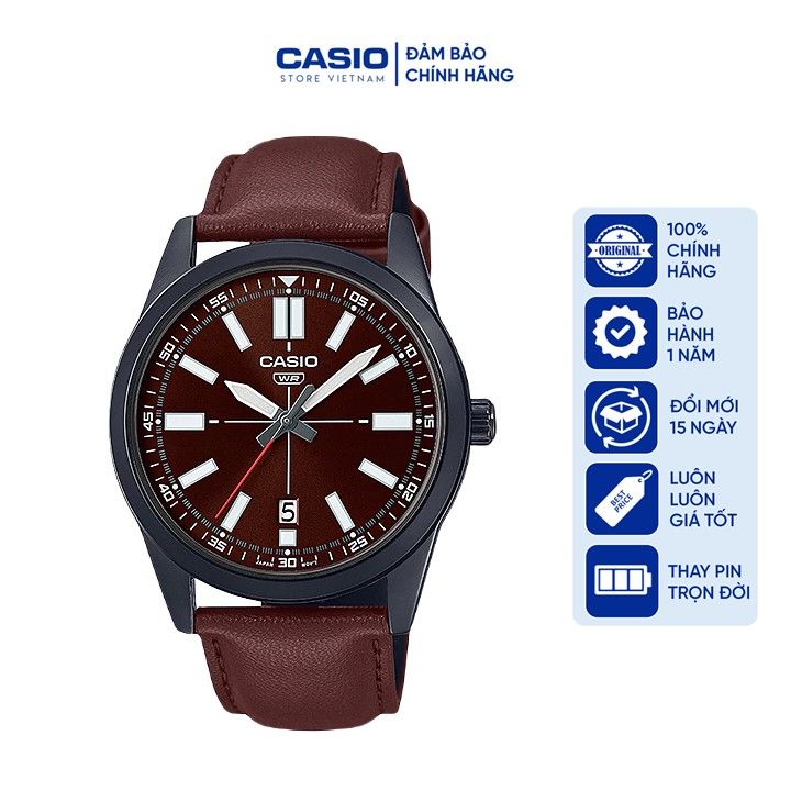 Đồng hồ Nam Casio MTP-VD02BL-5EUDF, đồng hồ chính hãng