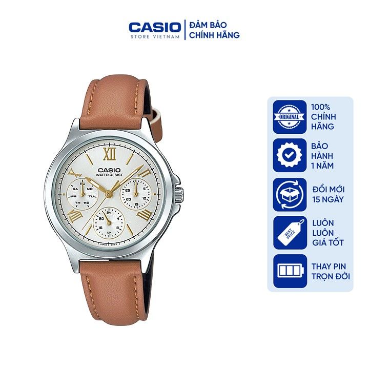 Đồng hồ Nam Casio MTP-V300L-7A2, đồng hồ chính hãng