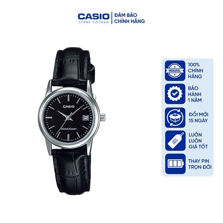 Đồng hồ Nữ Casio LTP-V002L-1A, đồng hồ chính hãng