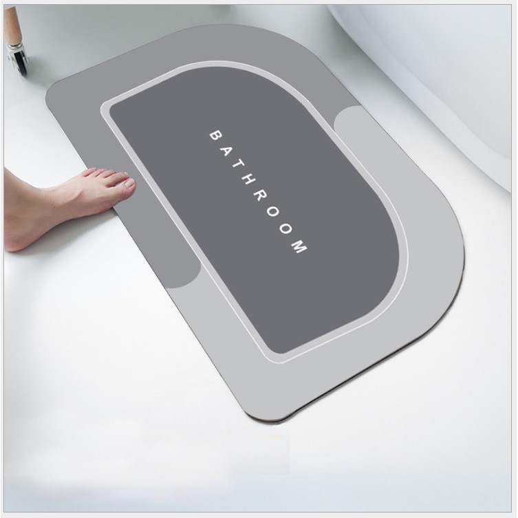 Thảm Silicon Bán Nguyệt Xám