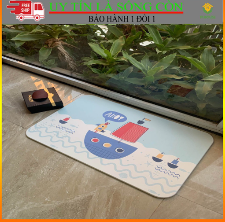 Thảm Đá Chữ Nhật Gà Con