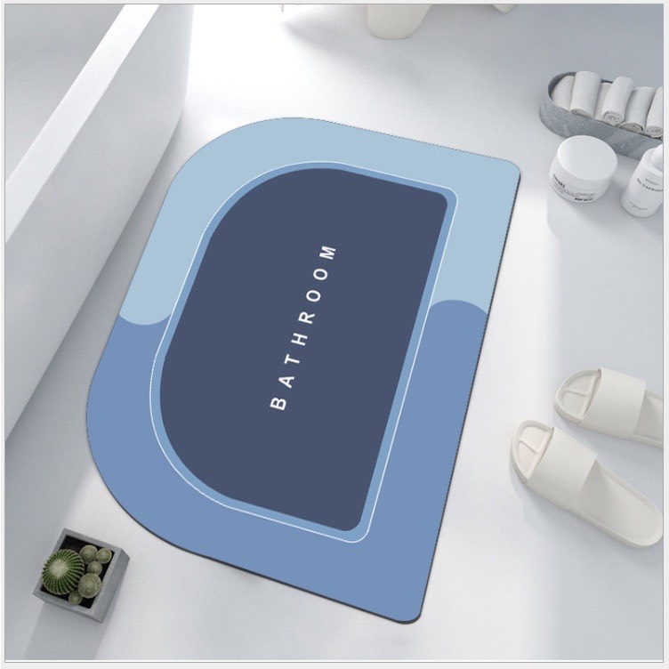 Thảm Silicon Bán Nguyệt Xanh