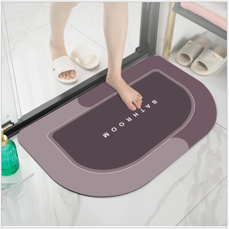 Thảm Silicon Bán Nguyệt Nâu