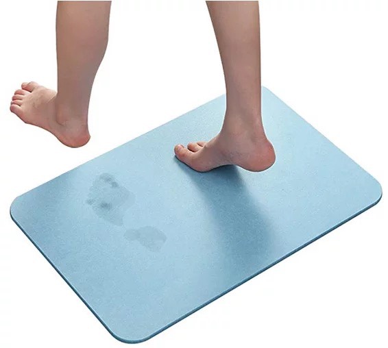 Thảm Đá Chữ Nhật Trơn Xanh