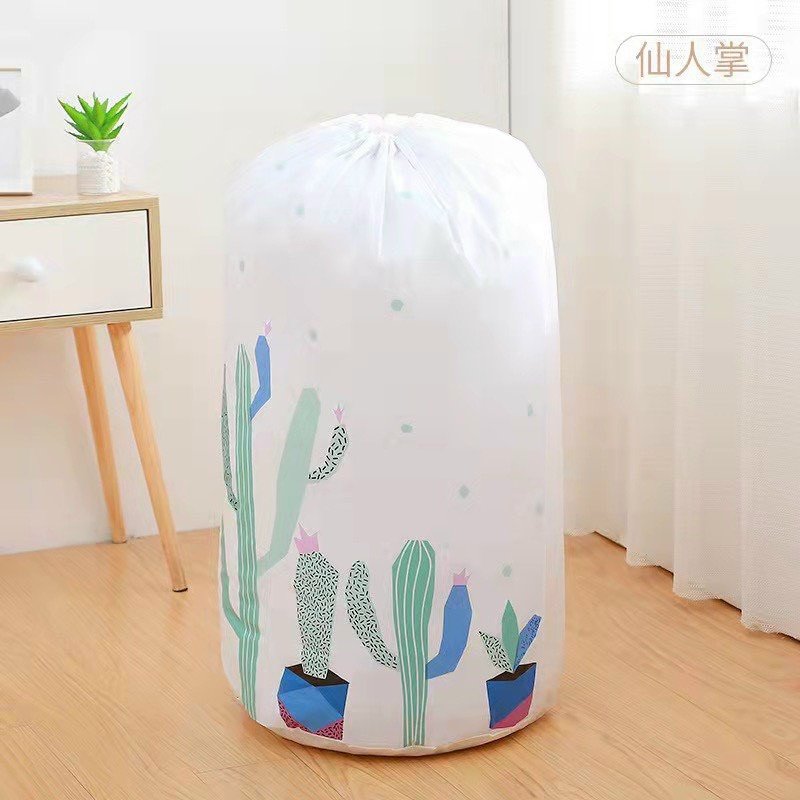 Túi Đựng Chăn Màn Quần Áo Hình Trụ cỡ Lớn Xương Rồng