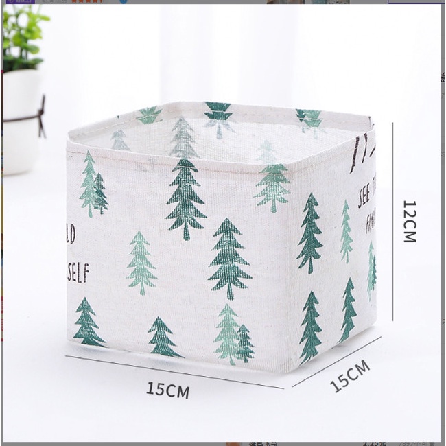 Giỏ Vải Mini Trắng