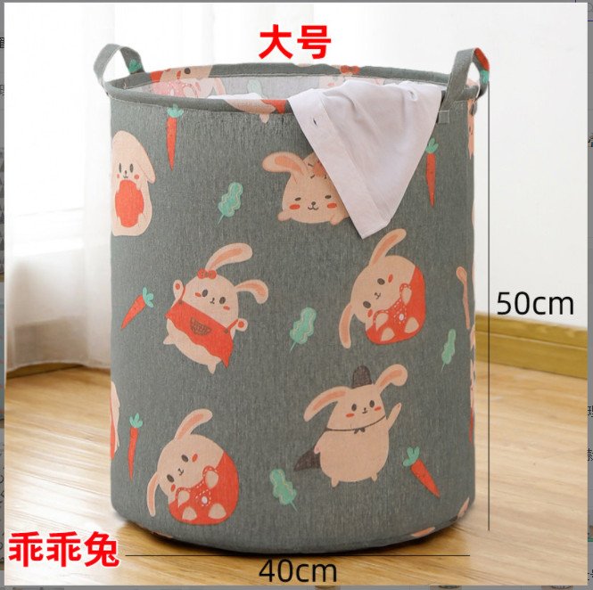 Giỏ Đựng Quần Áo Bằng Vải Thỏ Carot