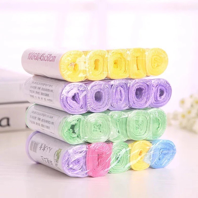 Sét 5 cuộn 75 túi đựng rác sinh học tự phân hủy