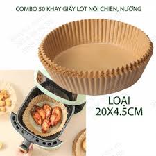 Sét 50 Miếng Giấy Lót Nồi Chiên