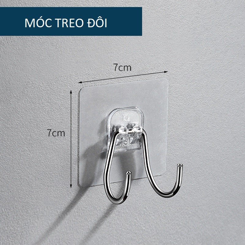 Móc treo muôi, kéo chữ V dán tường
