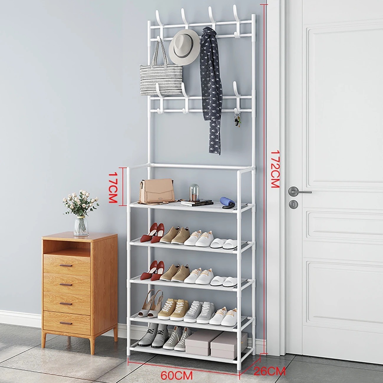 L5T60cm Trắng Khớp Nhựa