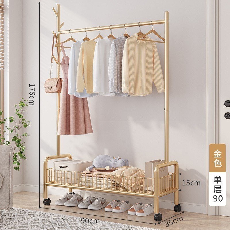 Sào Treo Quần Áo U1L90cm Có bánh Vàng