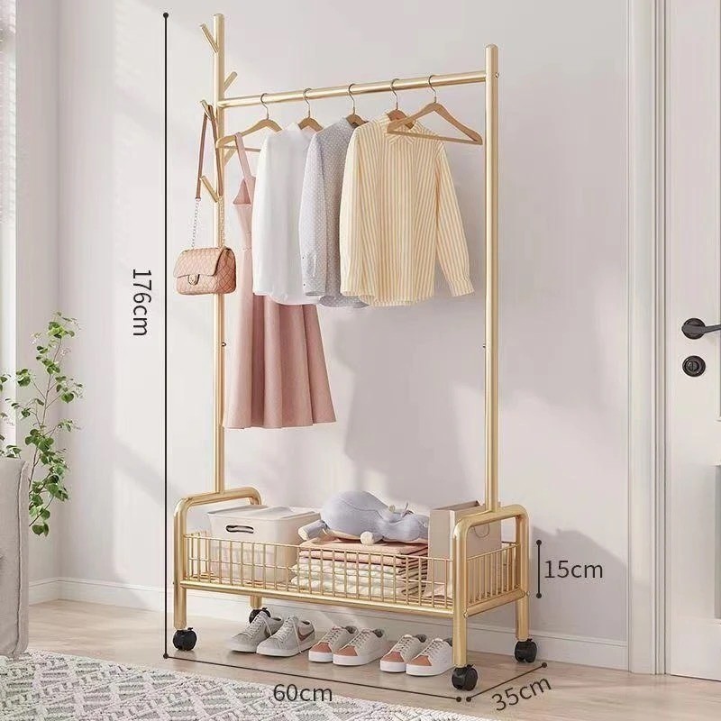 Sào Treo Quần Áo U1L60cm Có bánh Vàng
