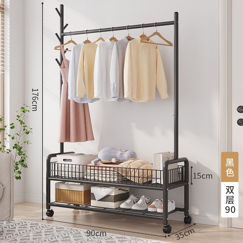 Sào Treo Quần Áo U2L90cm Có bánh đen