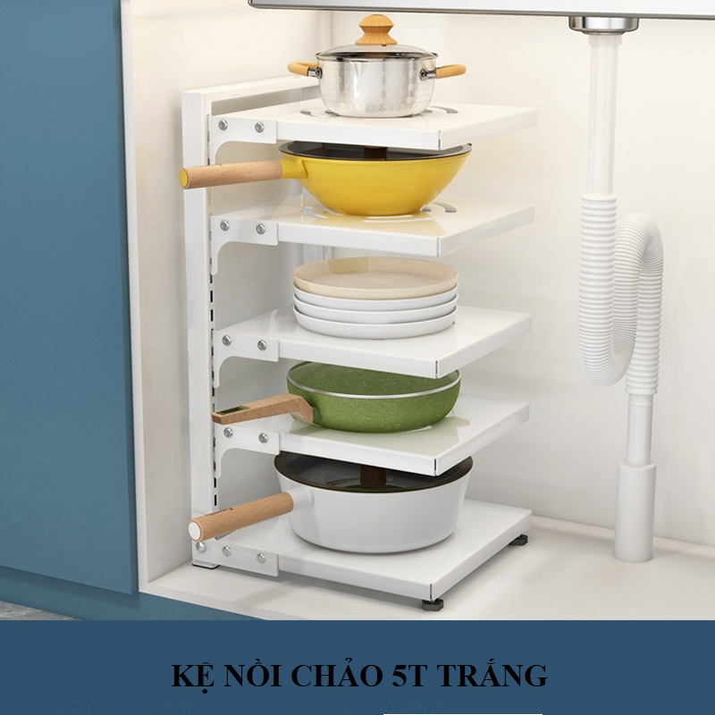 Kệ Nồi Chảo 5T Trăng