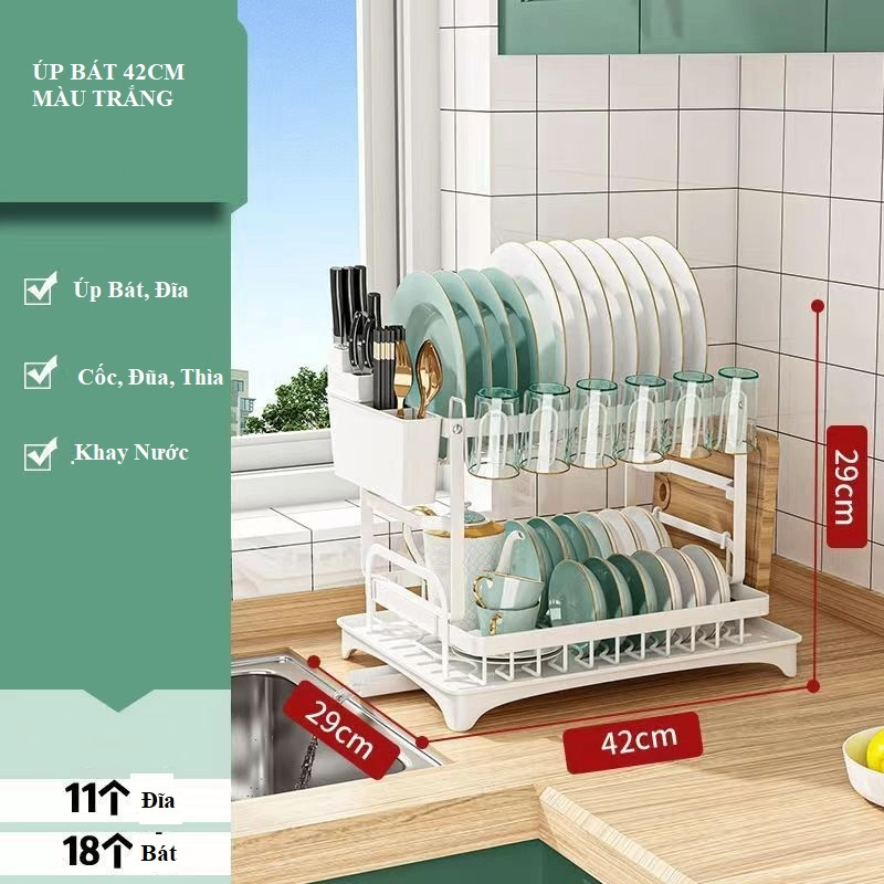 Úp Bát 42cm Trắng 8018