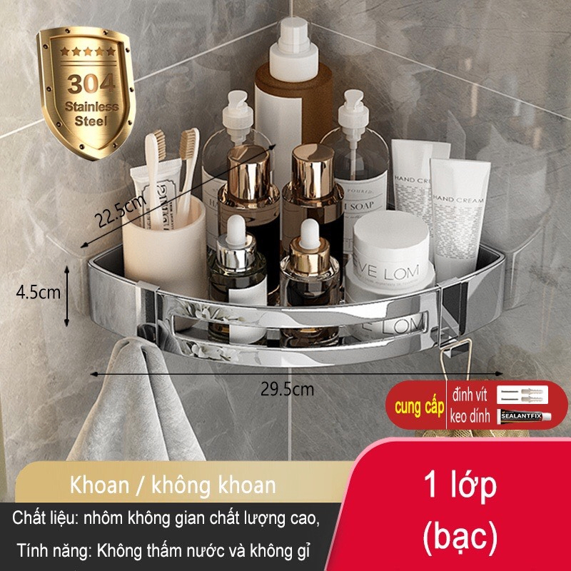 Kệ Tam Giác Bạc 4.5cm