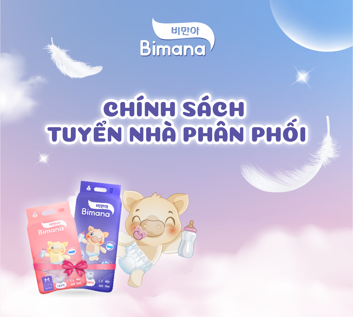 Chính sách tuyển nhà phân phối của tã bỉm Bimana Hàn Quốc