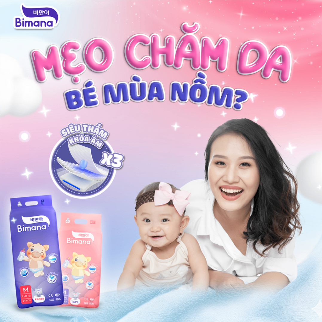 4 BÍ KÍP CHĂM DA BÉ MÙA NỒM ẨM. MẸ KHÔNG THỂ BỎ QUA
