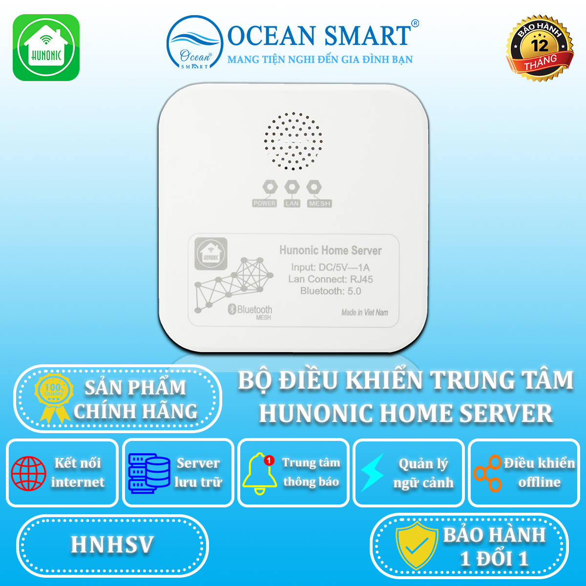 Bộ Điều Khiển Trung Tâm Hunonic Home Server - HNHSV
