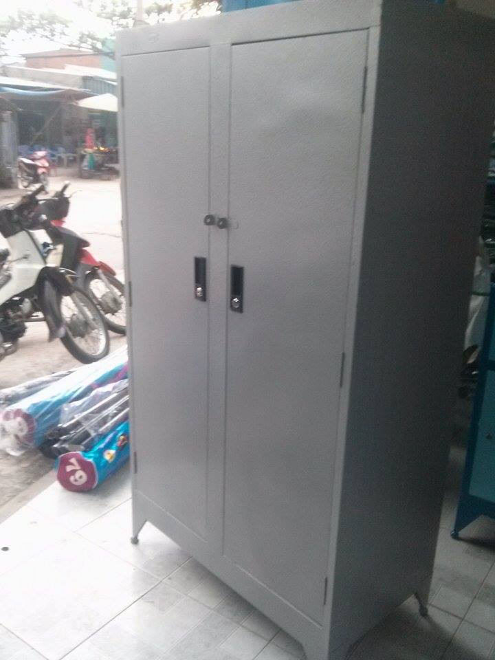 Tủ sắt hồ sơ 2 cửa cao 1m6x90x45 sơn dầu giá rẻ