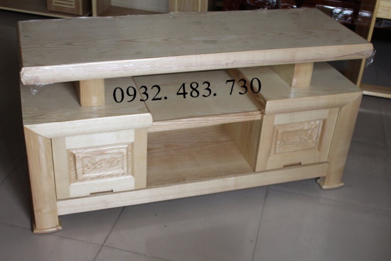 TỦ KỆ TIVI GỖ SỒI