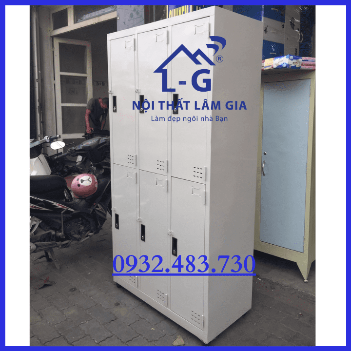 Tủ hồ sơ locker sơn tĩnh điện LG-106-3L