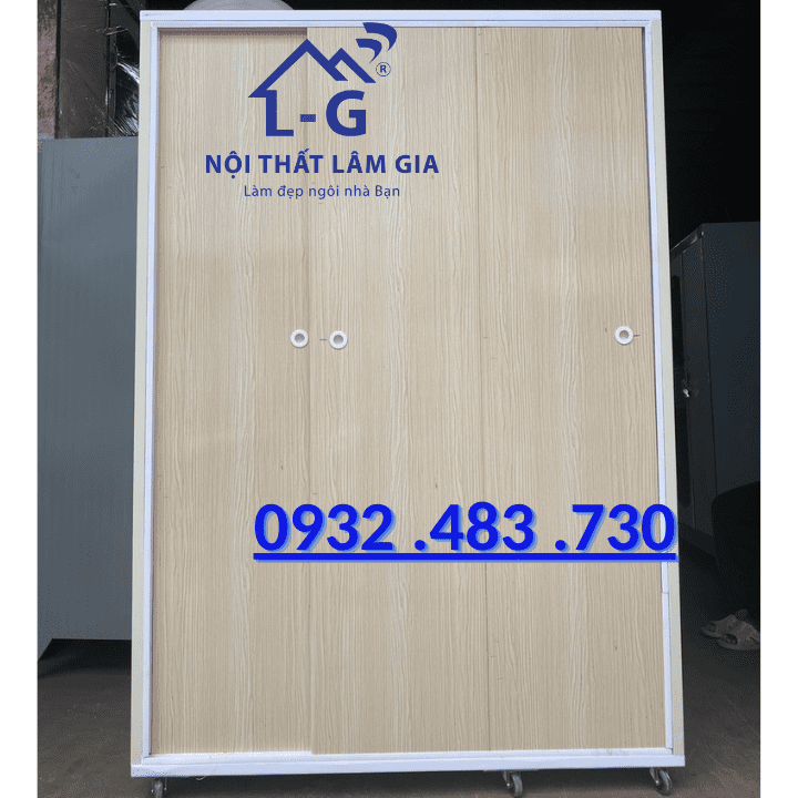 Tủ nhựa đài loan 3 cánh cửa lùa Lâm Gia Cao 1m8x1m2x45 Freeship