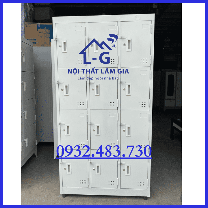 Tủ sắt locker đựng hồ sơ tĩnh điện _12 Cửa