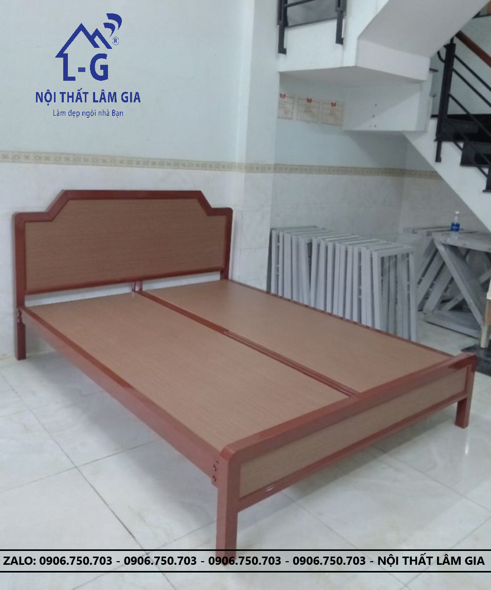 Giường Sắt Cao Cấp vạt giường ván MDF