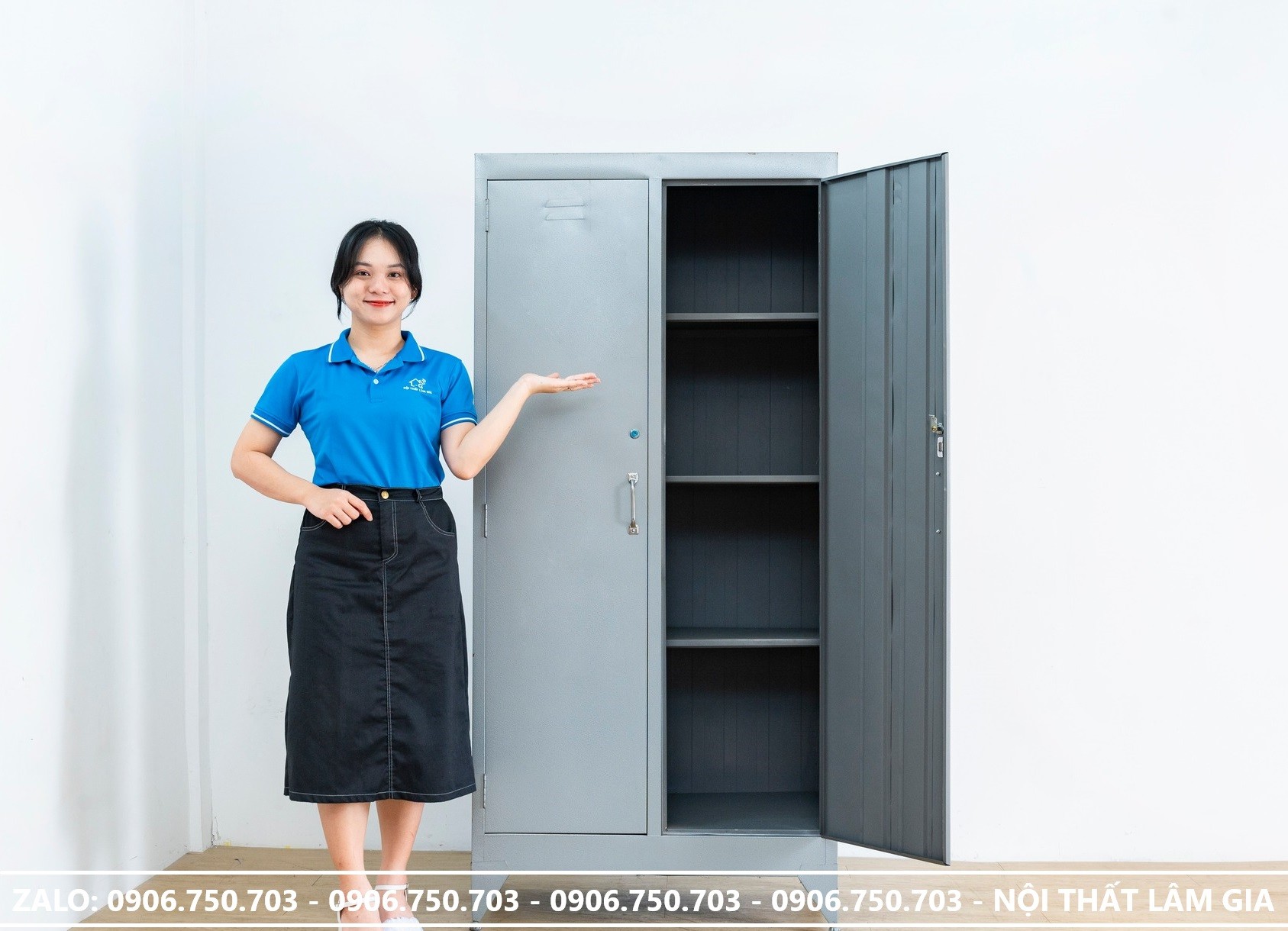 Tủ Hồ Sơ Sắt Sơn Dầu 2 Cánh Cửa Mở Giá Rẻ