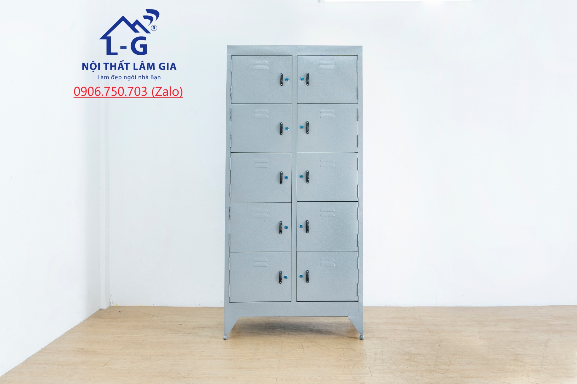 Tủ hồ sơ sắt sơn dầu 10 cánh cửa mở giá rẻ