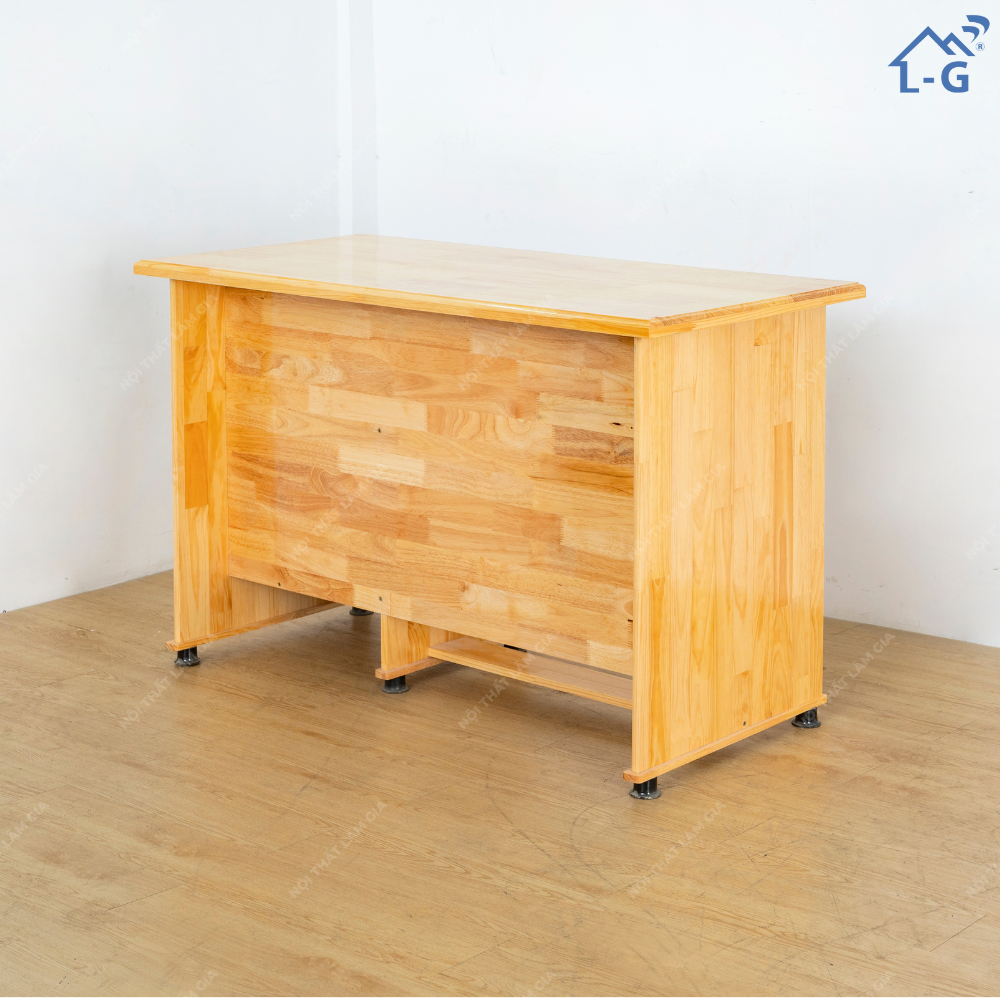 BÀN LÀM VIỆC GỖ THÔNG LÂM GIA 2 HỘC KÉO + 1 CÁNH MỞ