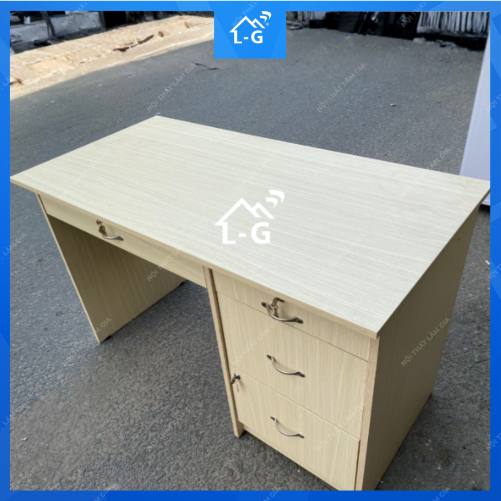 Bàn Làm Việc MDF Lâm Gia Cao Cấp 4 Hộc Kéo (BLVDLGCC4HK)