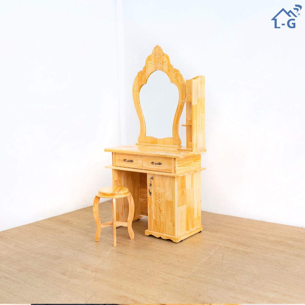 Bàn trang điểm gỗ ngang 80cm-BP04