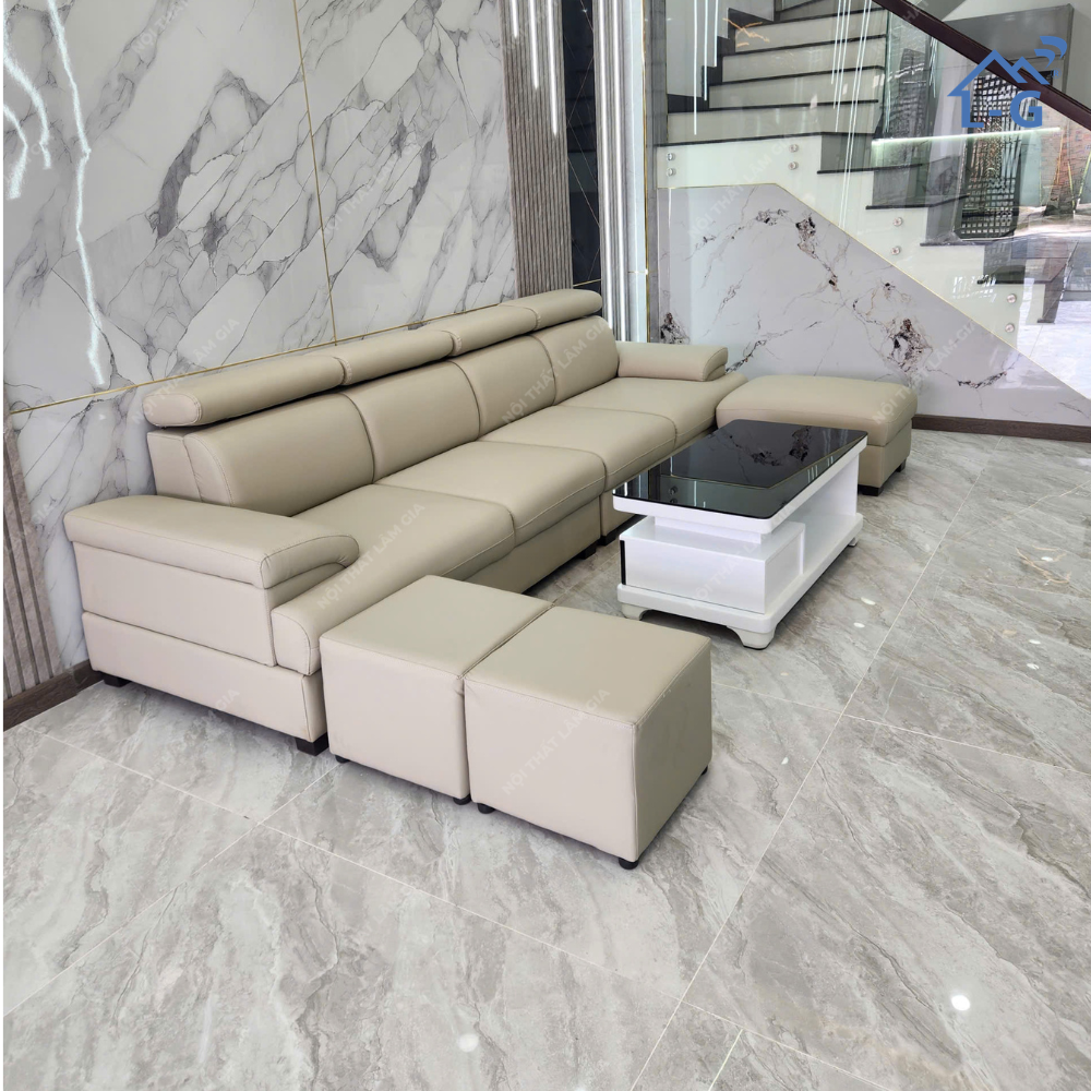 Bộ Sofa Băng 3m + Đôm + Bàn Trà (SG_LG)
