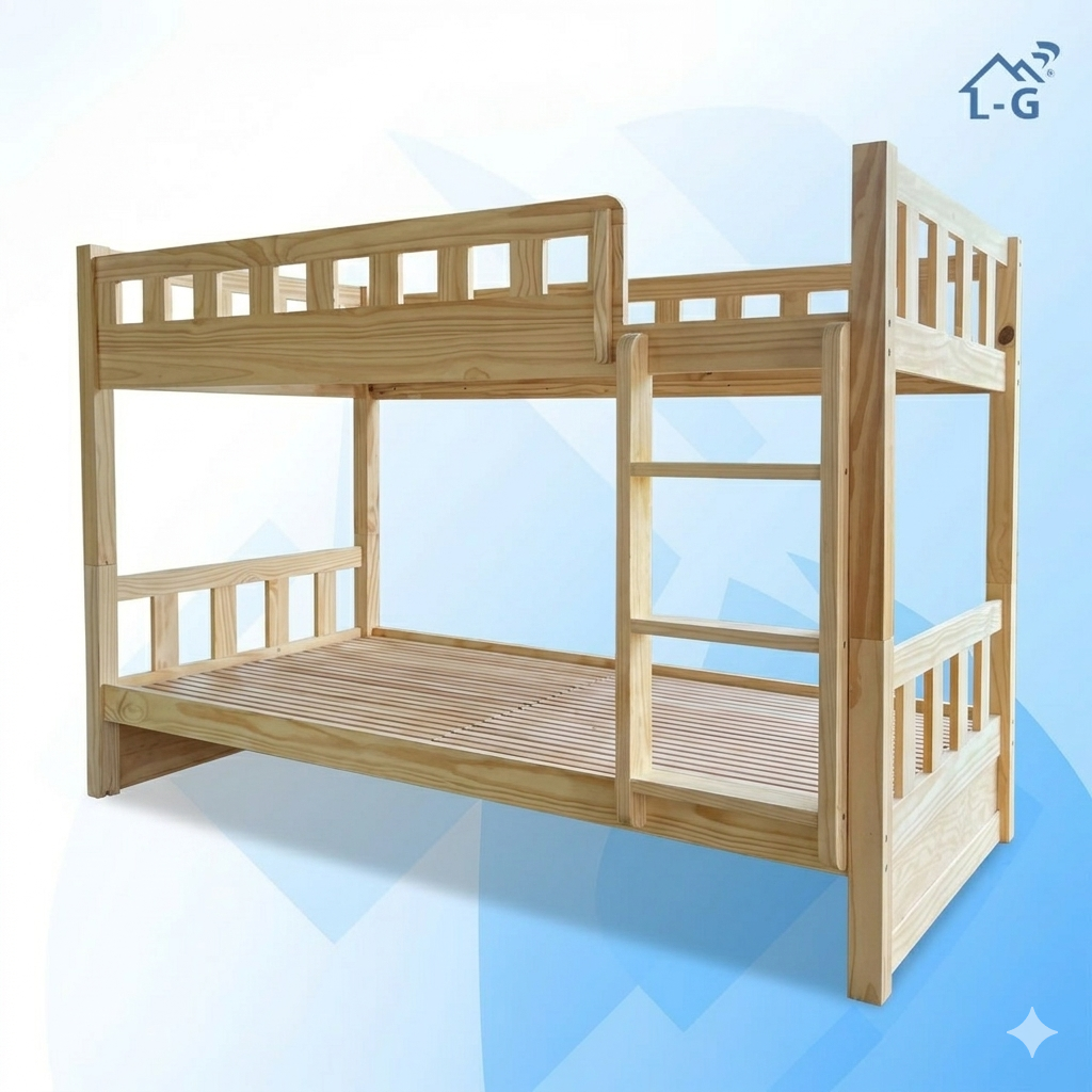 Giường Tầng Gỗ Thông Mỹ Mã ANA2T (GTGTM)