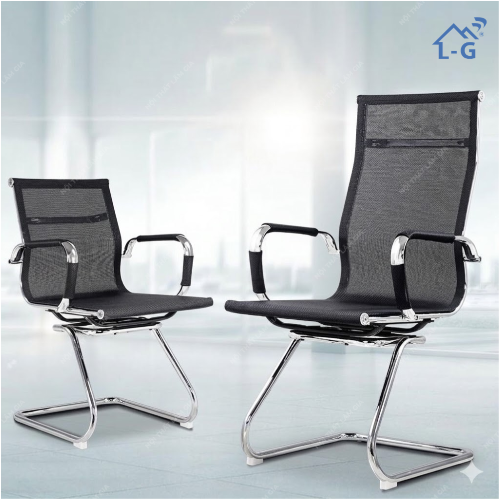 Ghế Chân Quỳ Lưng Lưới Cao- Thấp Lâm Gia (GCQLLCTLG)