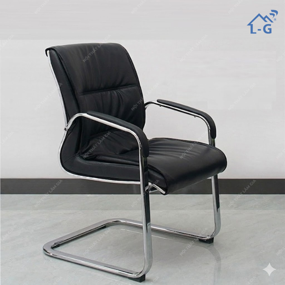 Ghế Da Lưng Thấp Chân Quỳ Lâm Gia (GDLTCQLG)