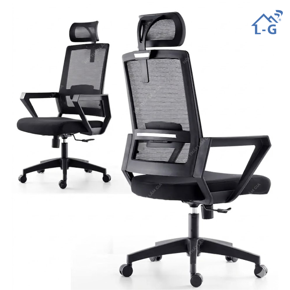 Ghế Văn Phòng Lưng Lưới Có Tựa Đầu (GVPLLCTD)